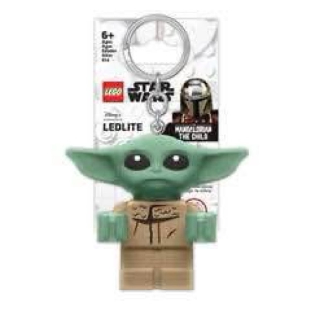 Lego Star Wars Mandalorian 
Grogu Baby Yoda Key Light Keychain NWT